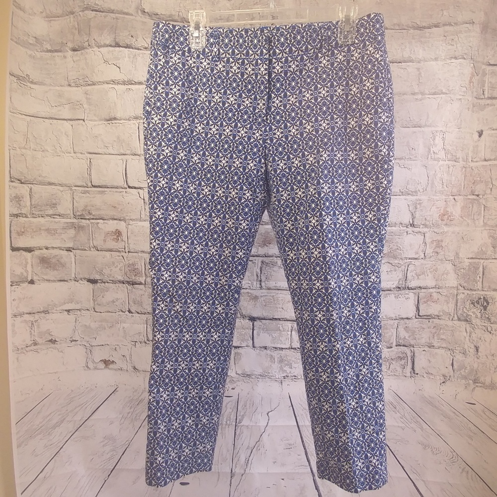 Katherine Barclay patterned skinny crop pants